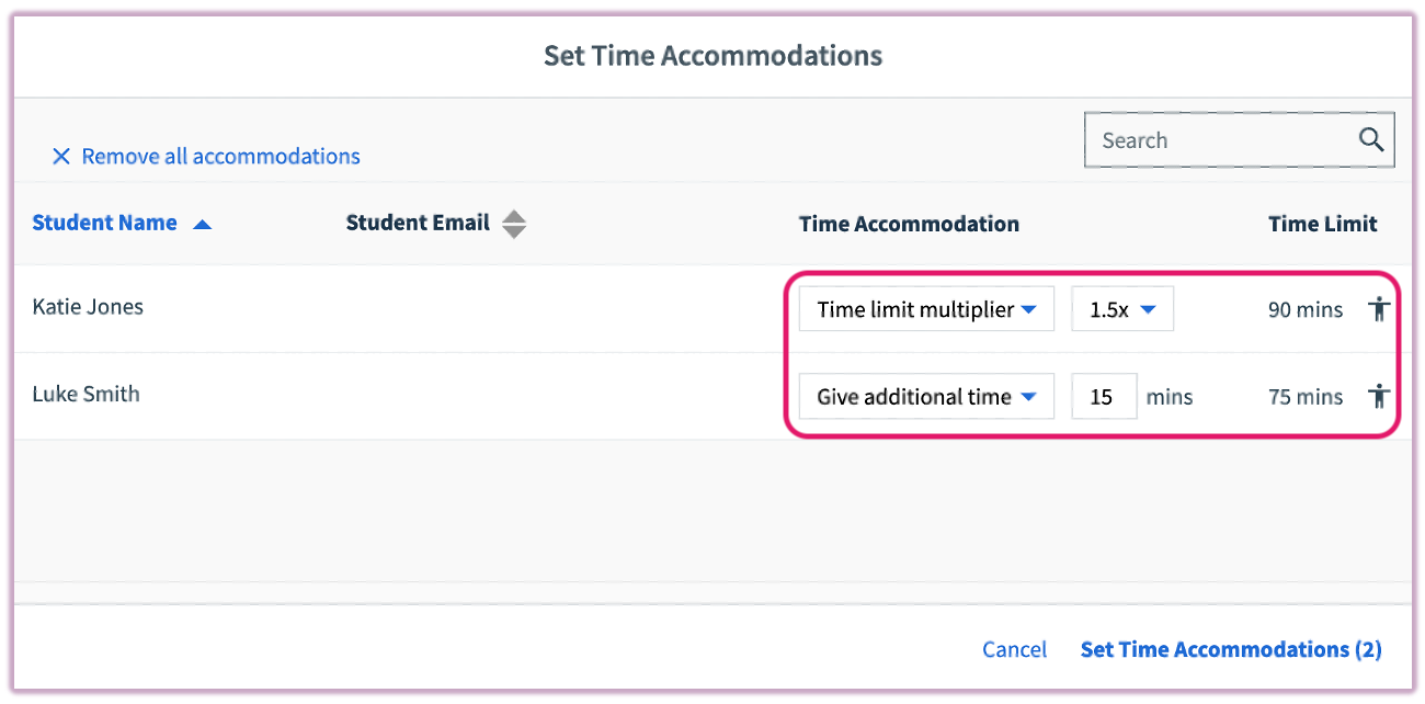 Image: Add Accommodation Menu